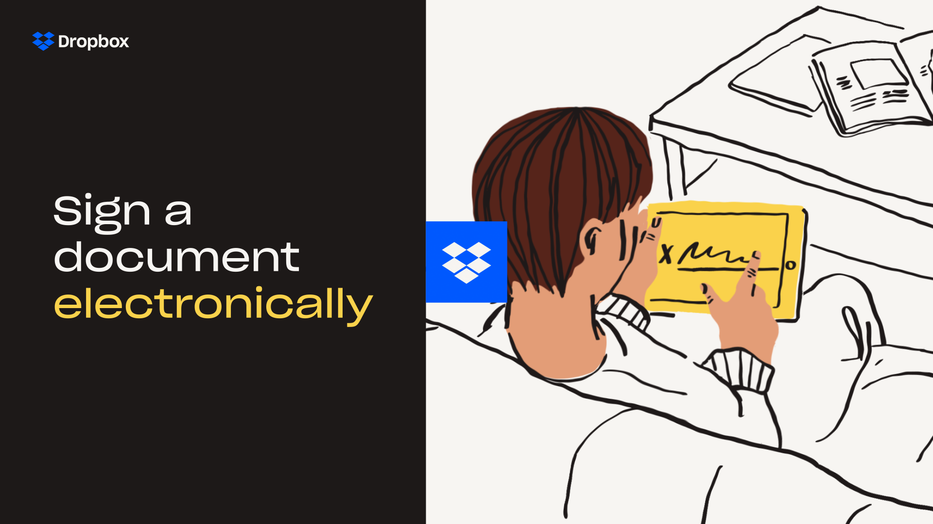Sign a document electronically