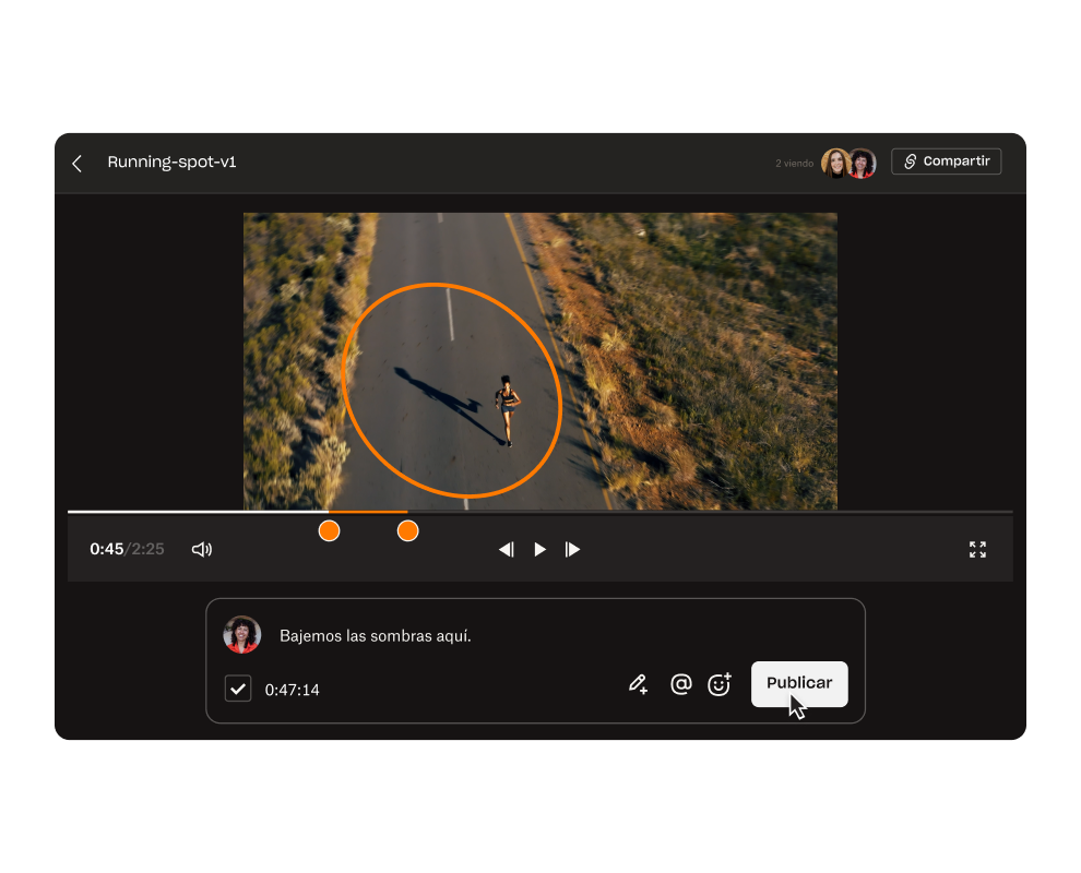 Captura de pantalla en la que se muestra la interfaz de usuario de Dropbox Replay.