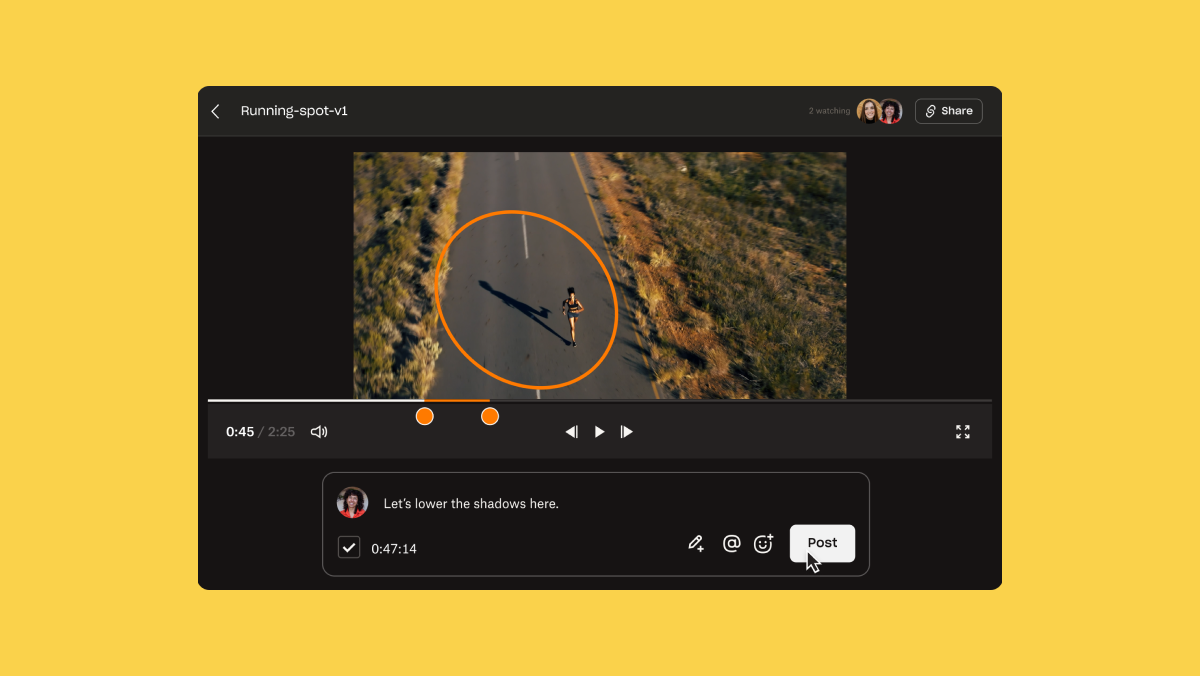 A screenshot of the Replay user interface showing the annotation feature.