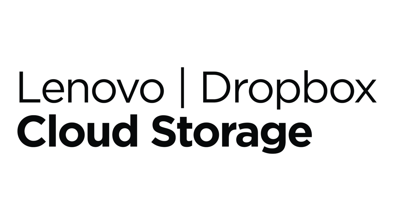 Lenovo と Dropbox のロゴ