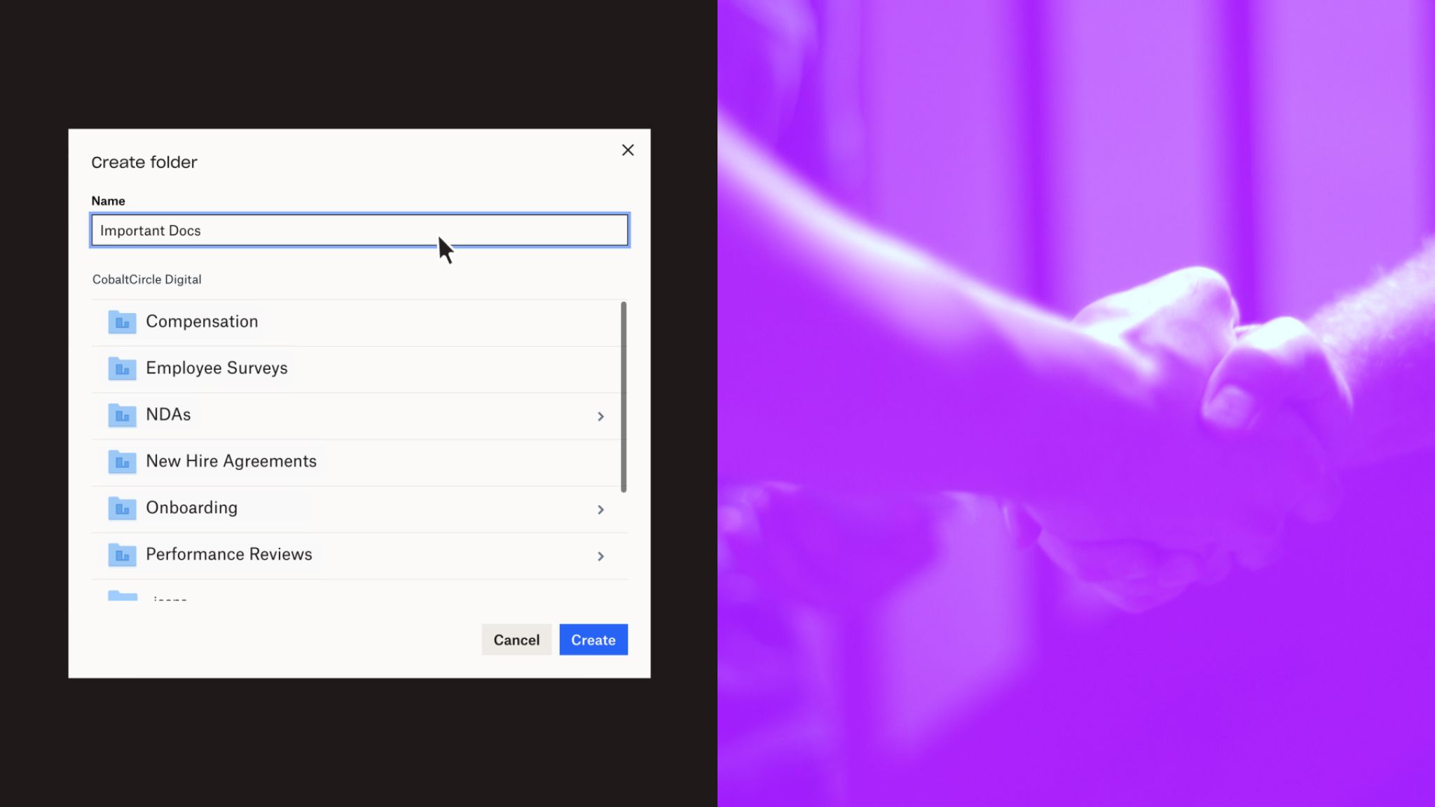 Gebruikers kunnen mappen aanmaken in Dropbox om hun documenten te organiseren