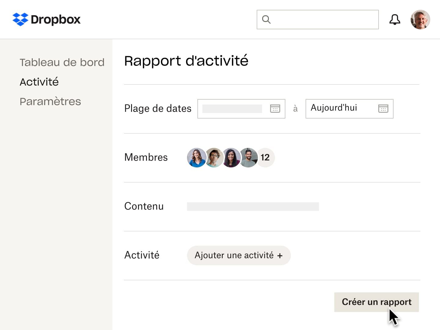 La vue du rapport d'activité dans Dropbox permet à un utilisateur de voir qui a accédé à un fichier pendant une période donnée.