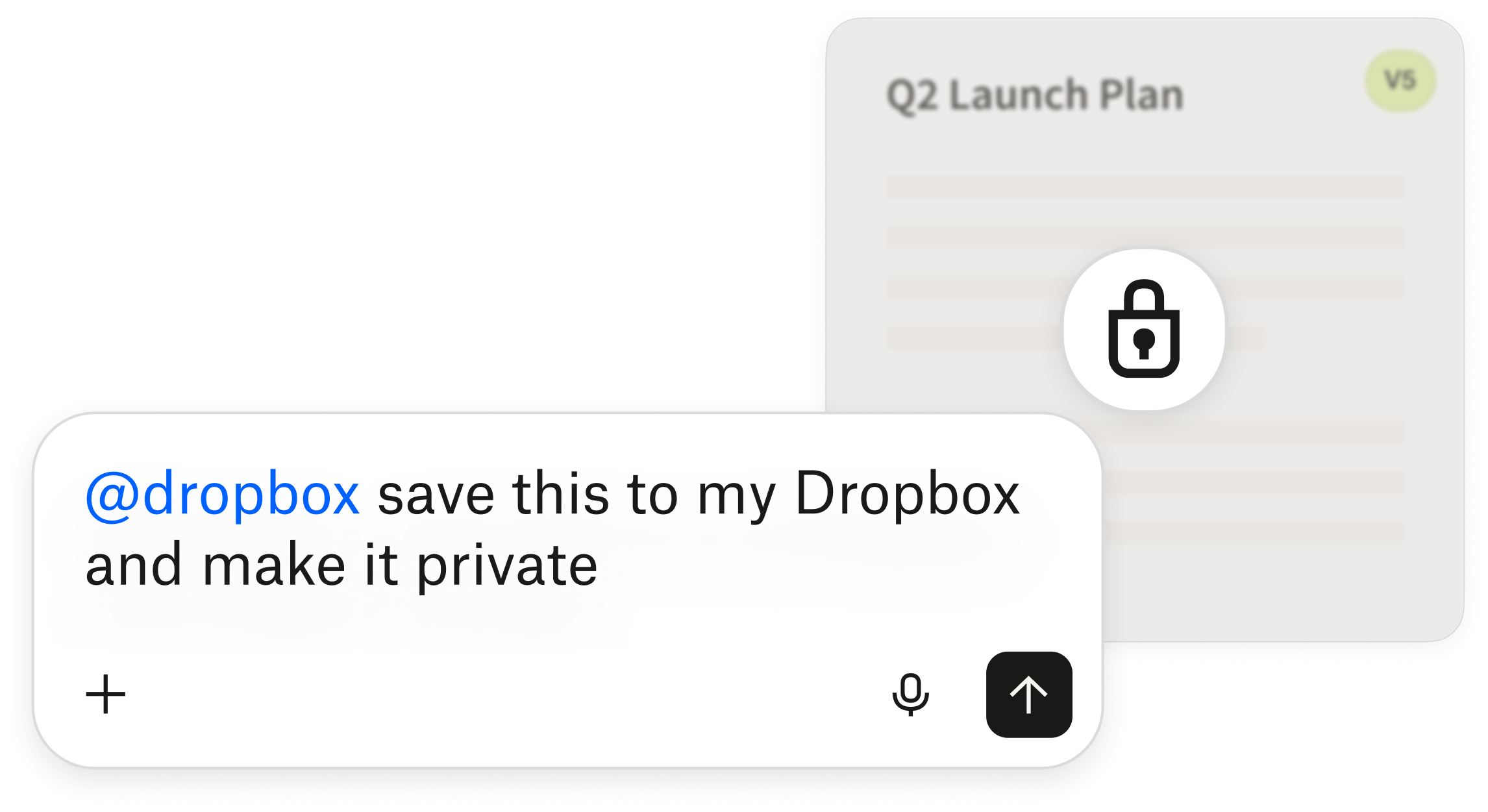 Dropbox saves Q2 launch plan and makes the file private