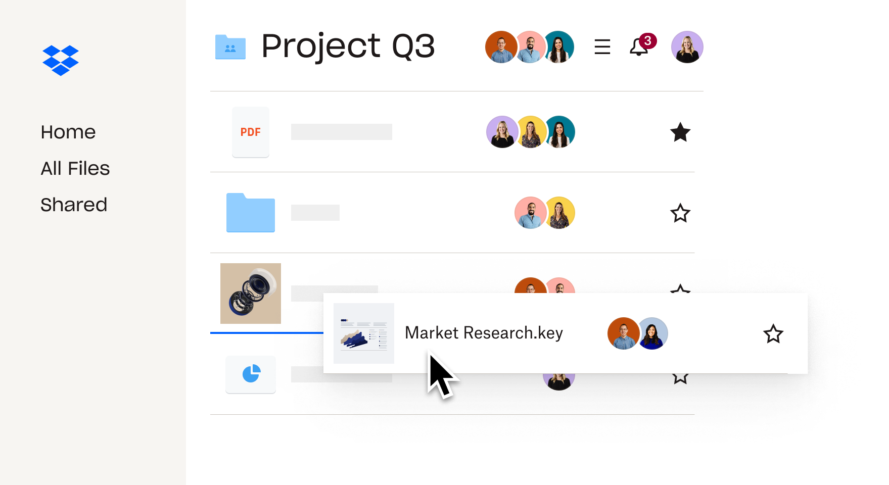 Dateifreigabe und Zusammenarbeit in Dropbox