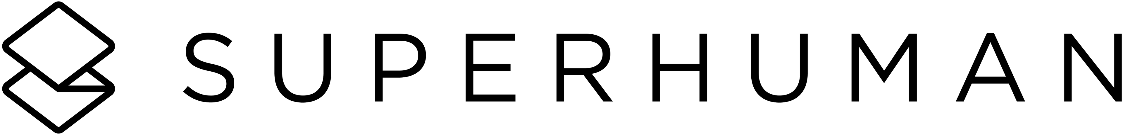 Superhuman logo in black lettering