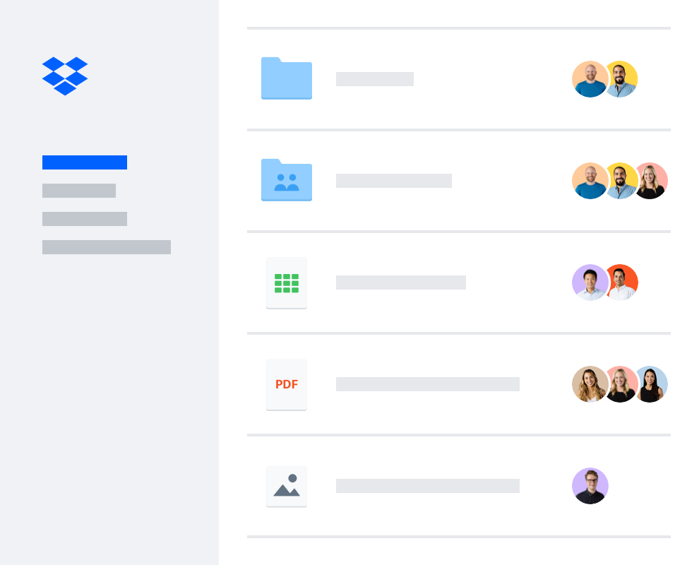 Dropbox 폴더에 있는 파일과 목록과 사용자