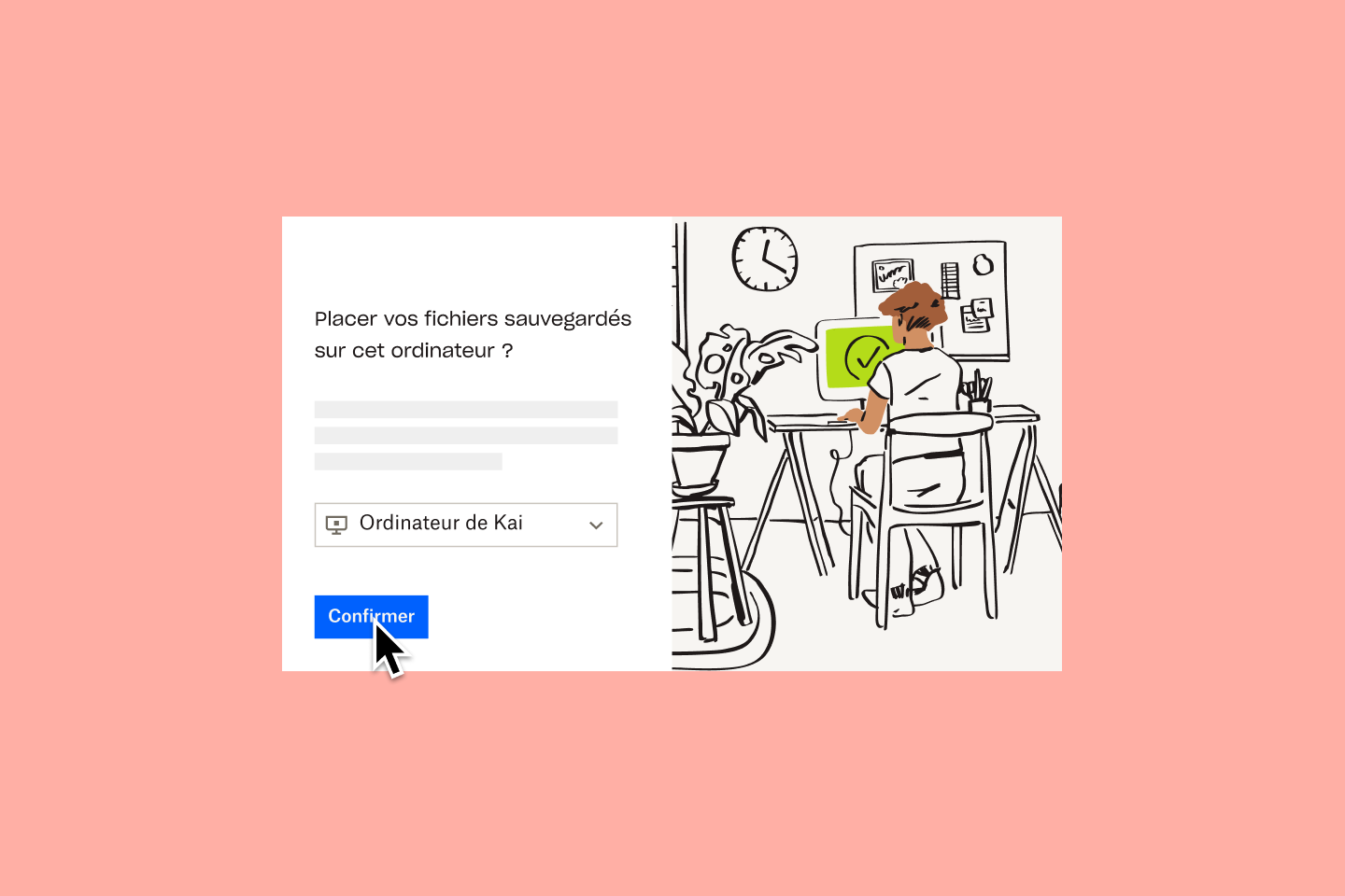 Sélection et ajout de fichiers à Dropbox Backup