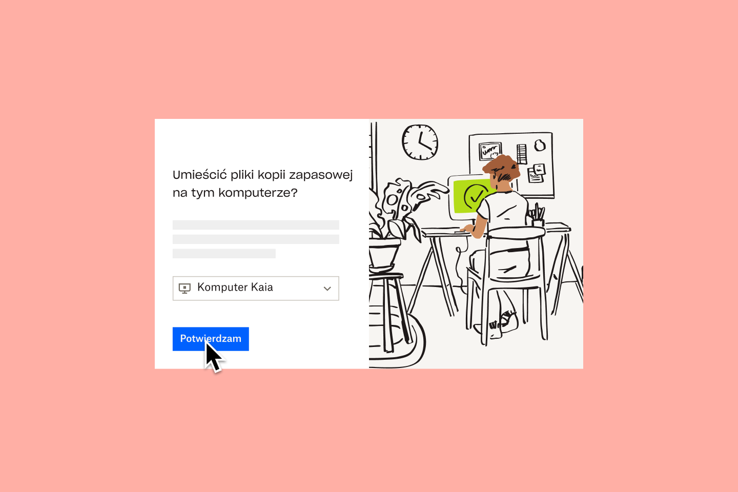 Pliki wybierane i dodawane do Dropbox Backup