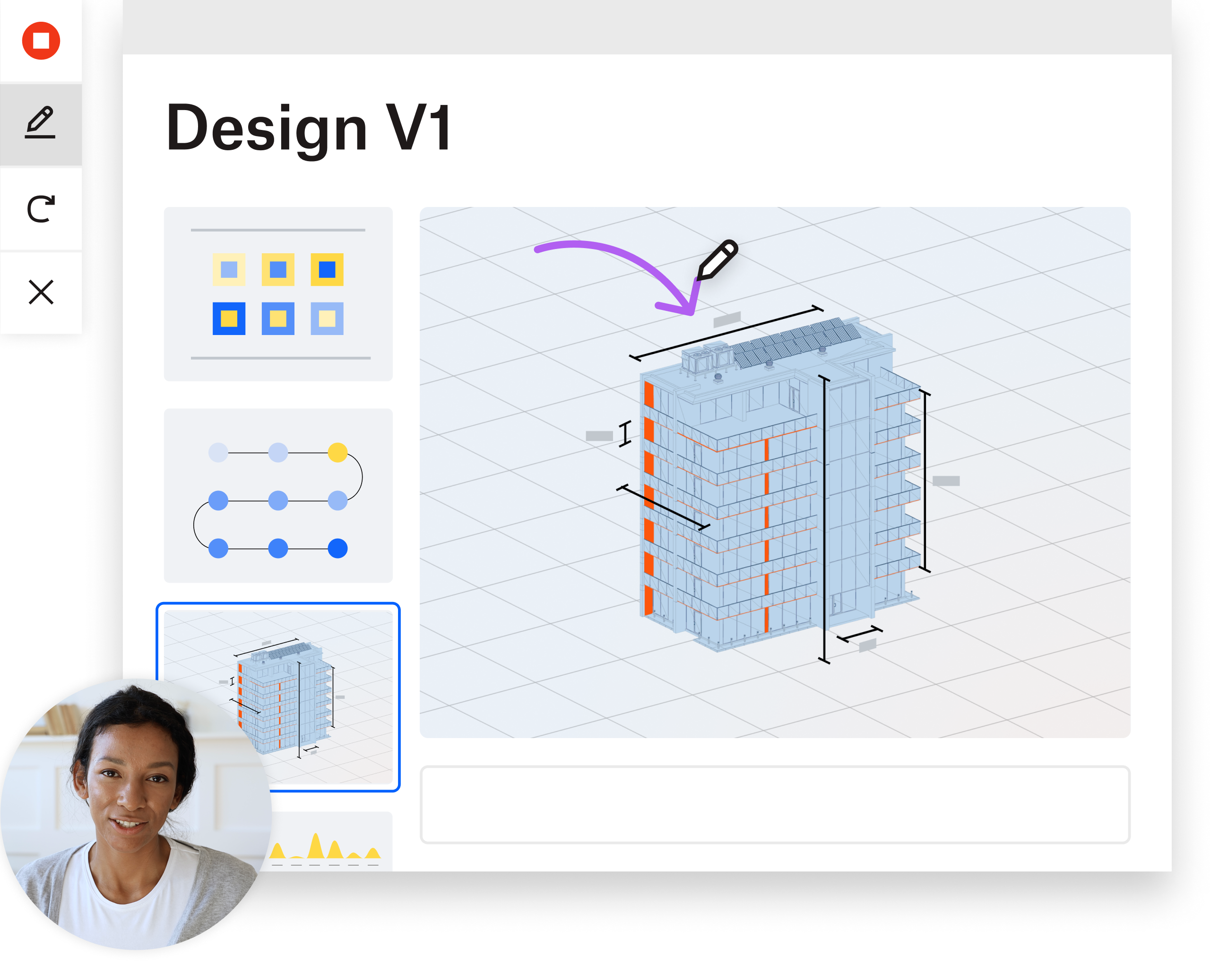 Paparan visual antara muka Dropbox Capture, menunjukkan cara untuk menganotasi rakaman anda dengan alat lukisan.