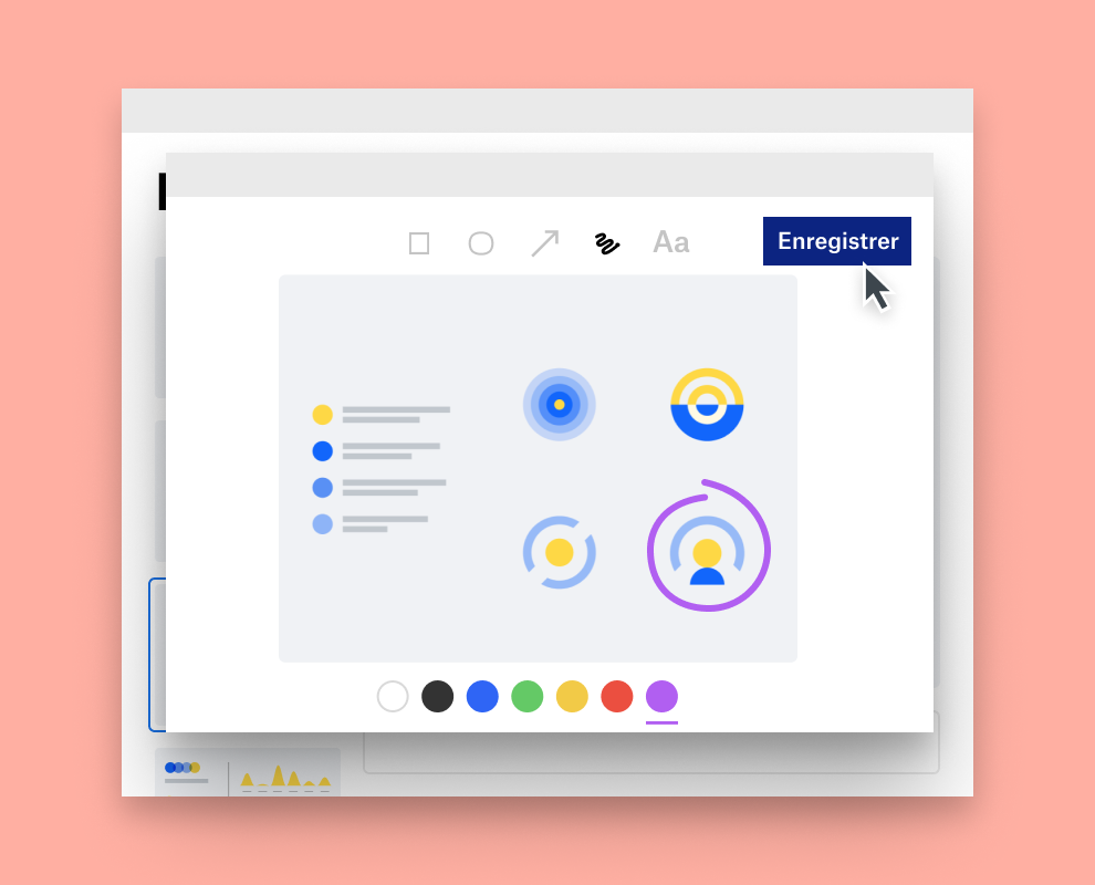 Enregistrement d’une capture d’écran annotée dans Dropbox