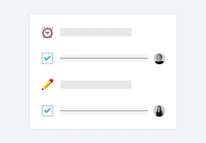 Validation d’éléments d’une liste de tâches numérique