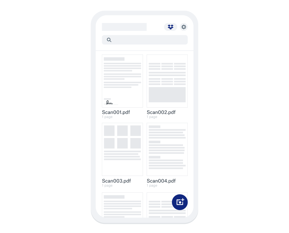 Bibliotek med OCR-scannede PDF-filer, som er gemt i Dropbox