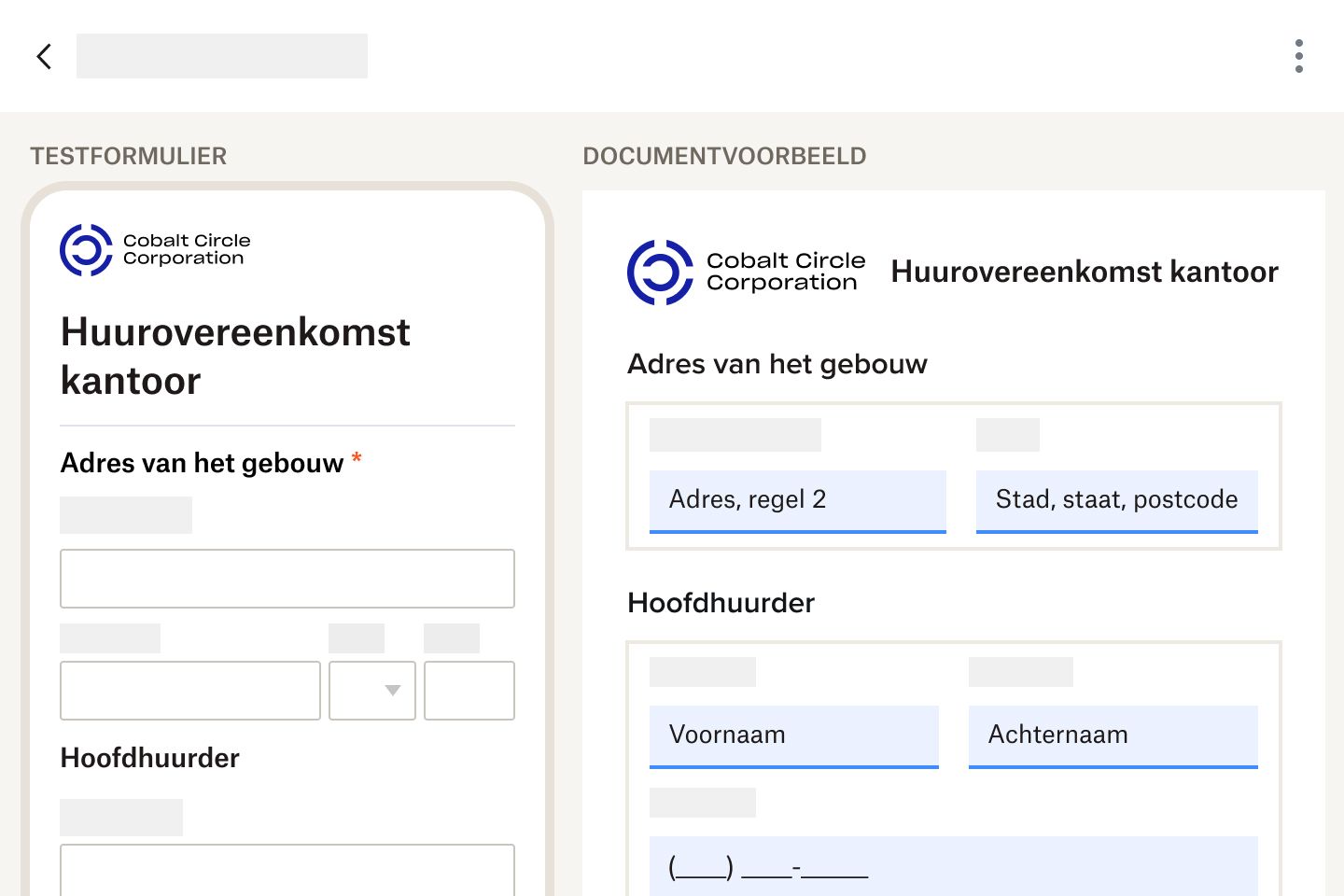 Diverse pdf-bestanden die met Dropbox Forms zijn omgezet in formulieren voor mobiel gebruik