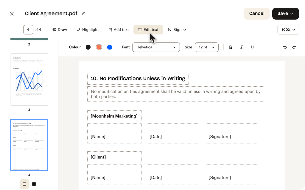 PDF Editor: Securely Add, Delete, Reorder & Rotate - Dropbox