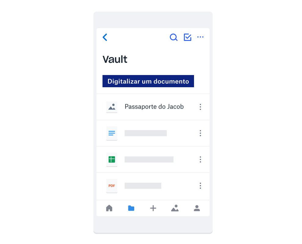 Imagem de arquivos sendo organizados e salvos no Dropbox