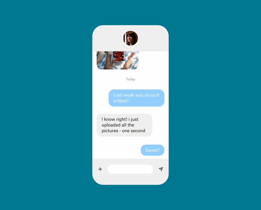 Partage de fichiers image avec l’application mobile Dropbox