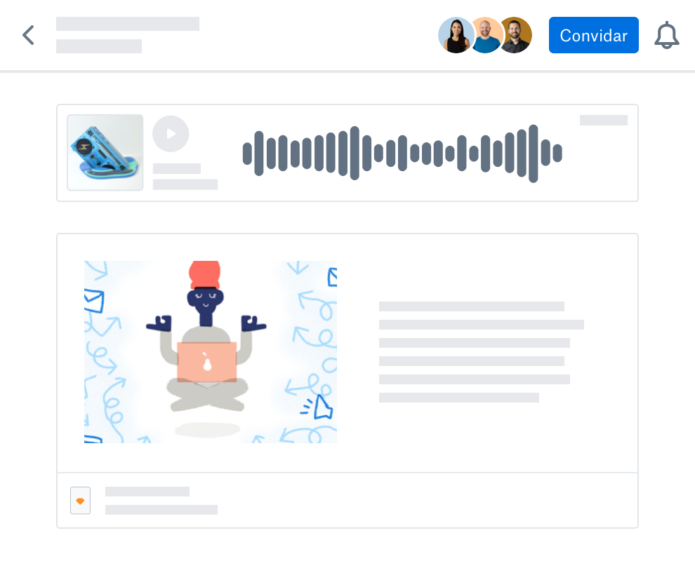 Um documento do Paper sendo visualizado por vários usuários