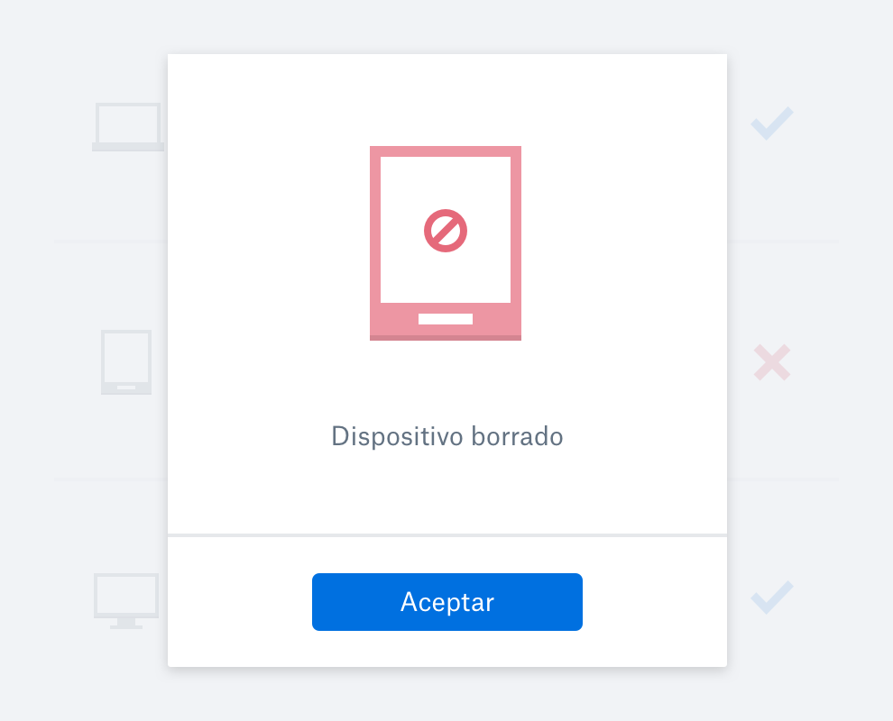 Imagen de archivos en una cuenta de Dropbox