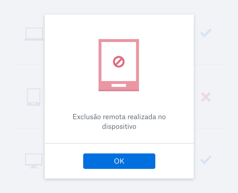 Imagem de arquivos contidos em uma conta do Dropbox