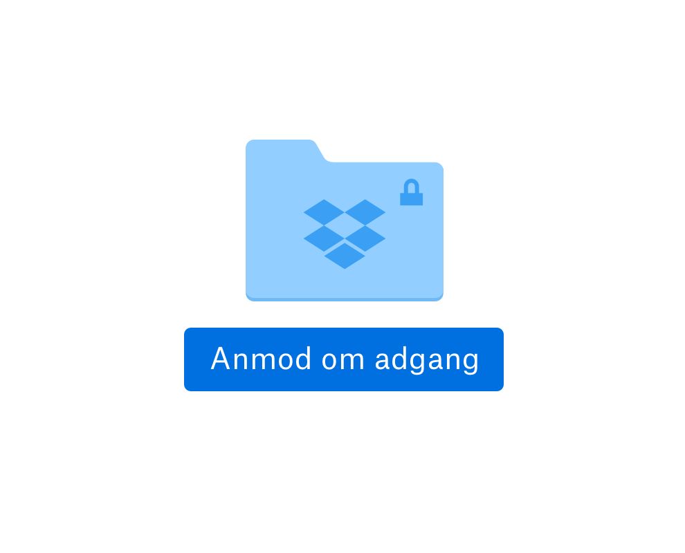 Sikker onlinemappe med mulighed for at anmode om adgang