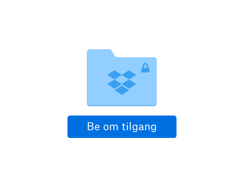 Sikker onlinemappe med et alternativ for å be om tilgang