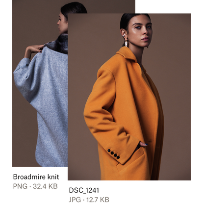 Two women in fashionable outfits