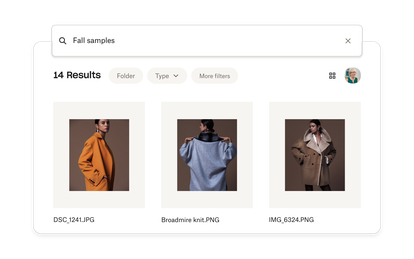 Find screen in Dropbox