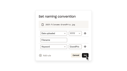 Organize screen in Dropbox