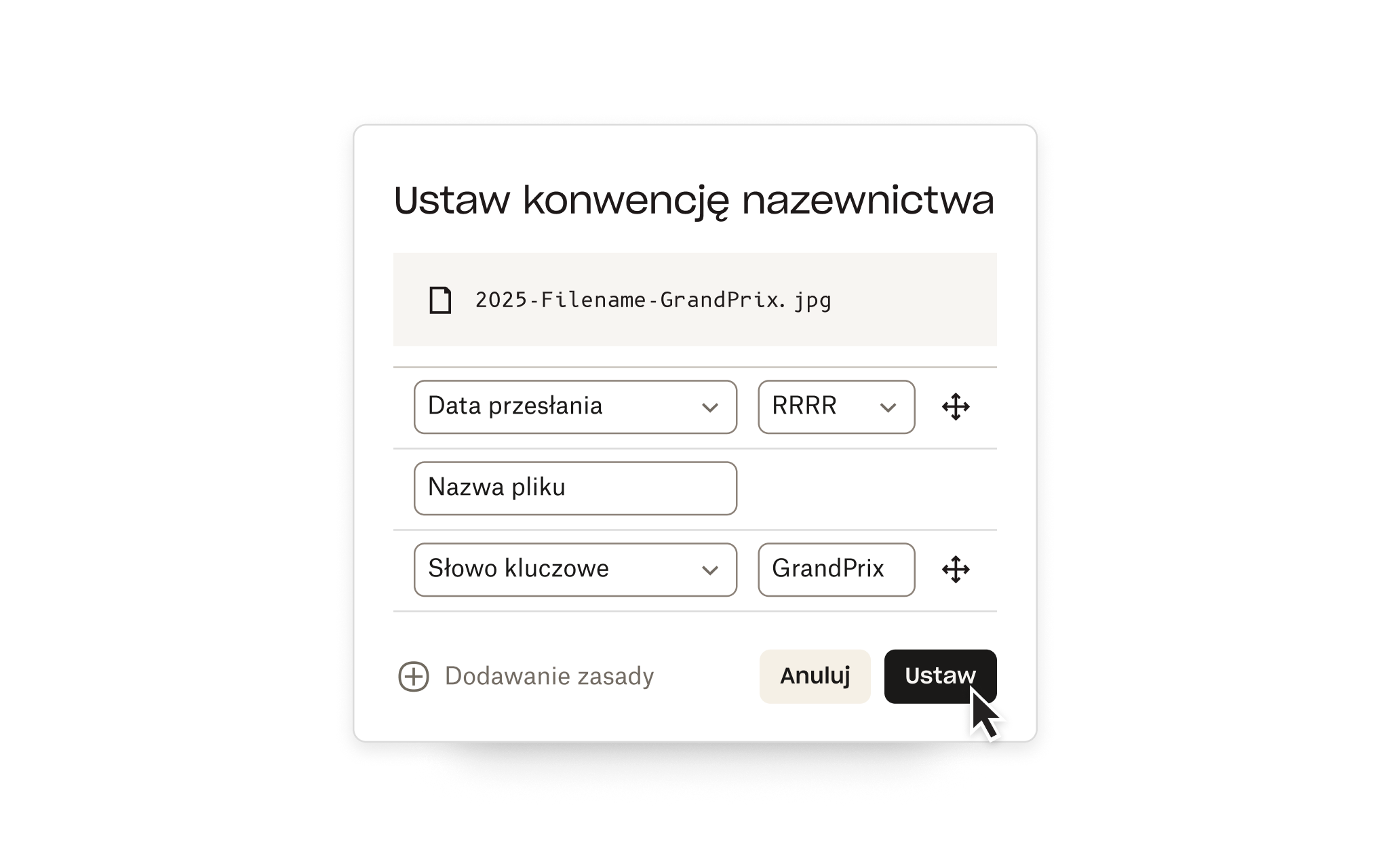 Organizuj ekran w Dropboxie