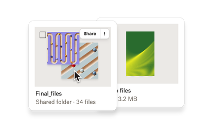 Share screen in Dropbox