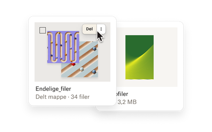 Del skærm i Dropbox