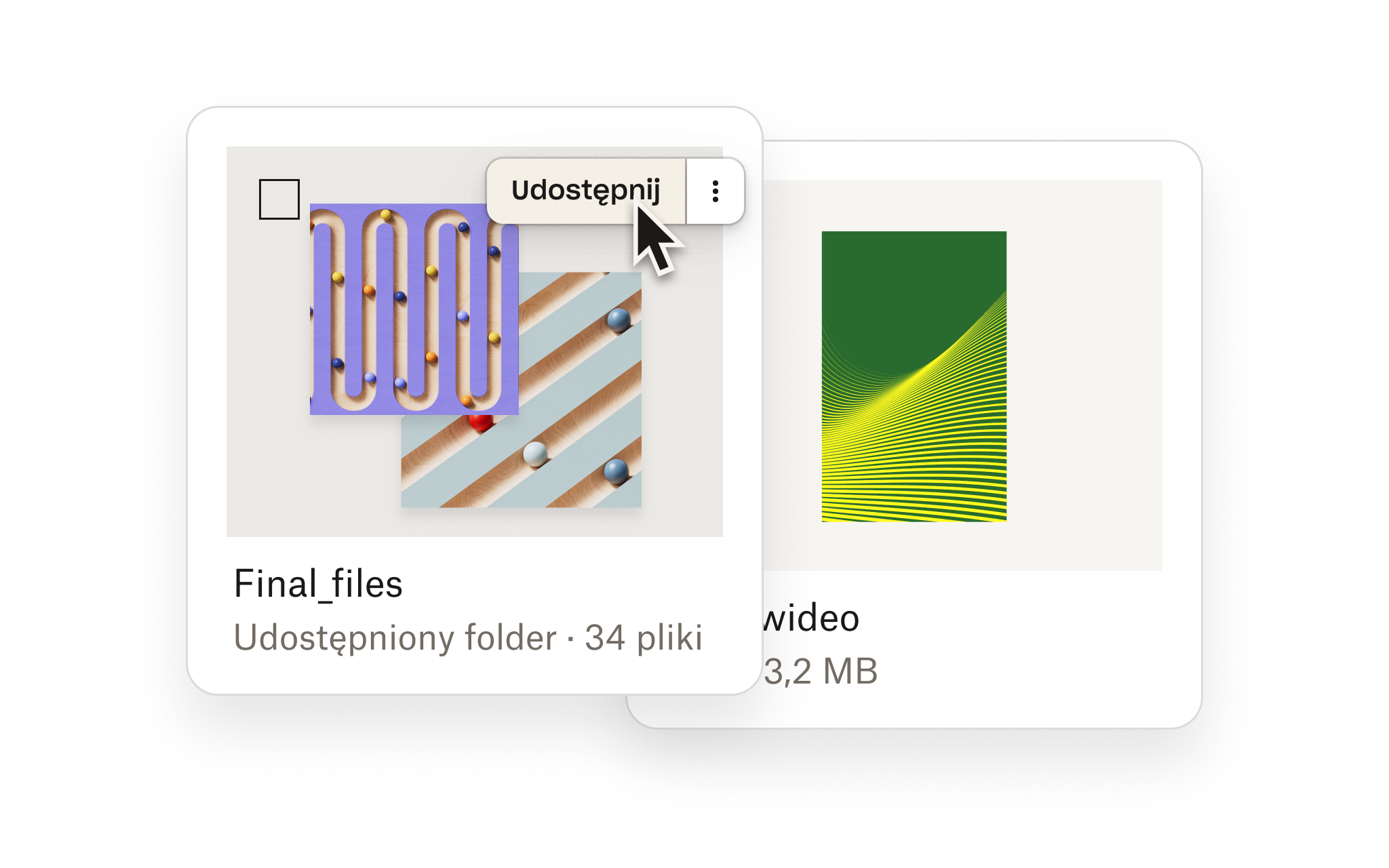 Udostępnij ekran w Dropboxie
