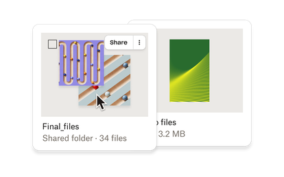 Share screen in Dropbox