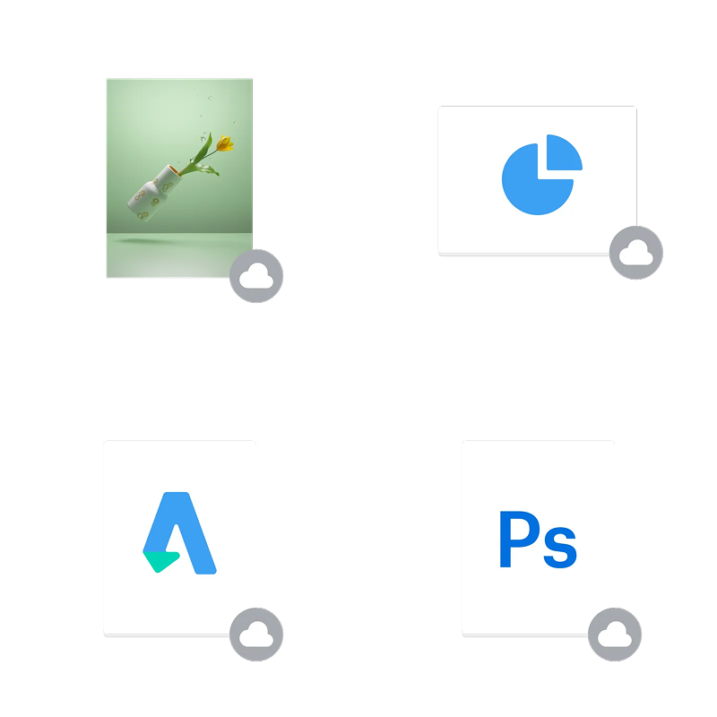Abstract image of consolidated logos highlighting Dropbox and other various tools that can integrate with Dropbox.