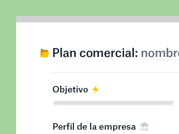 Plantilla de plan de cuenta