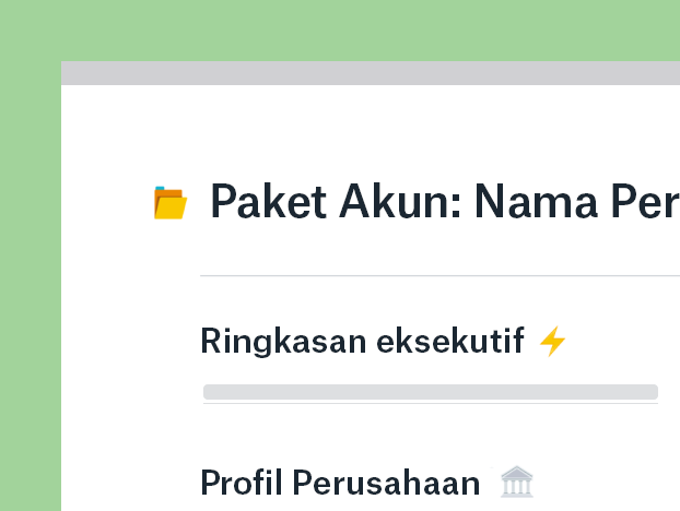 Templat rencana akun