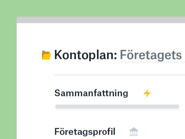 Kontoplansmall