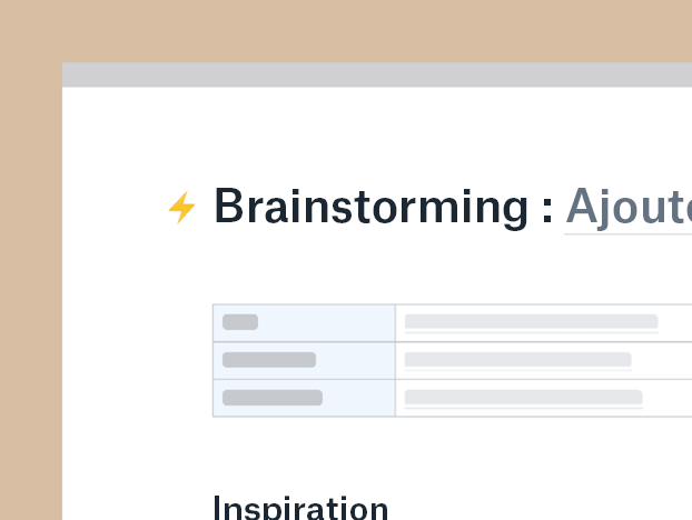 Modèle de brainstorming