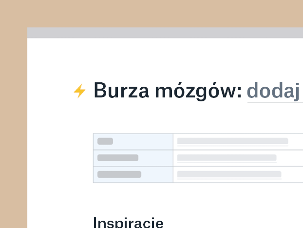 Szablon burzy mózgów