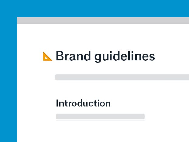 Brand guidelines template