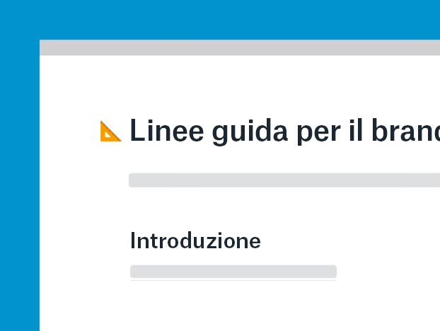 Modello linee guida del brand