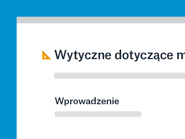 Szablon wytycznych brandingowych