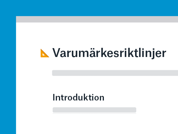 Mall för varumärkesriktlinjer