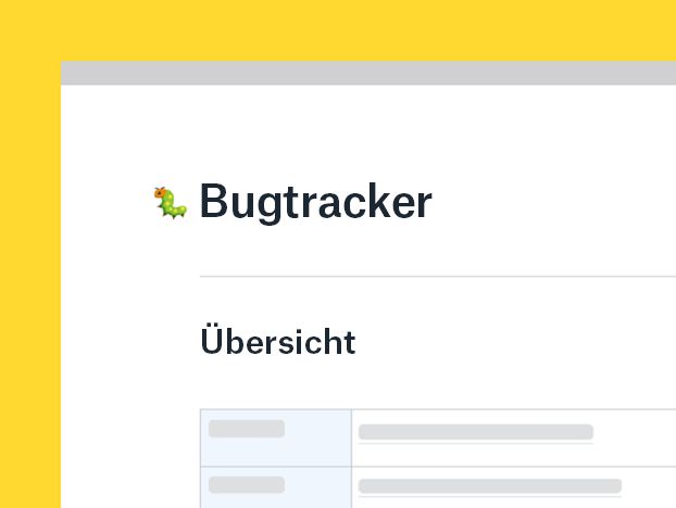 Bug-Tracker – Vorlage
