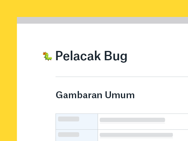 Templat pelacak bug