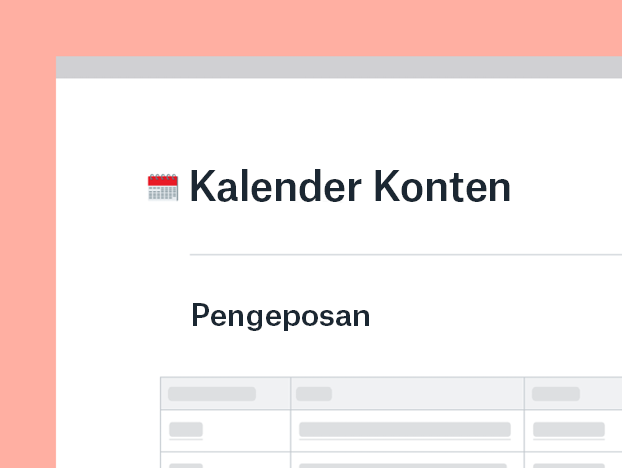 Templat kalender konten