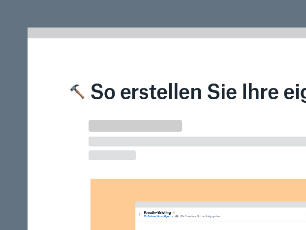 Eigene Vorlage erstellen