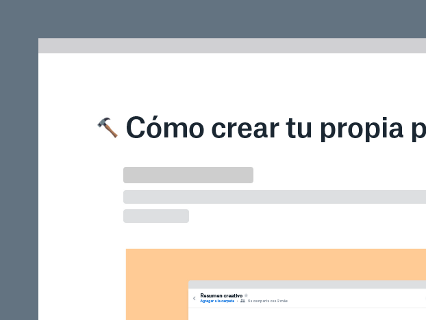 Crea tu propia plantilla