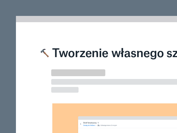Utwórz własny szablon