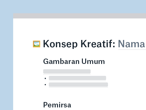 Templat konsep kreatif